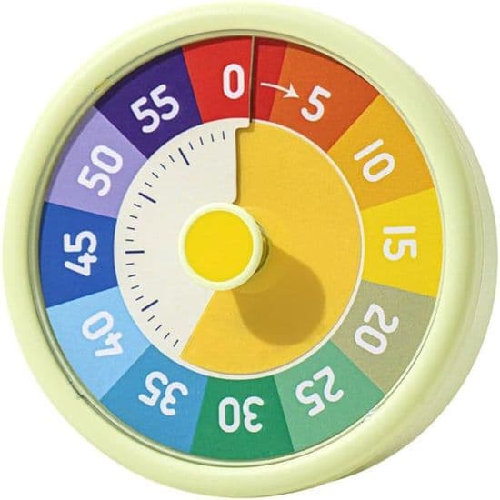 60-minutters visuell timer - JZSH - Stille nedtellingstimer - Tidsstyring for kontor, studier, barn, voksne