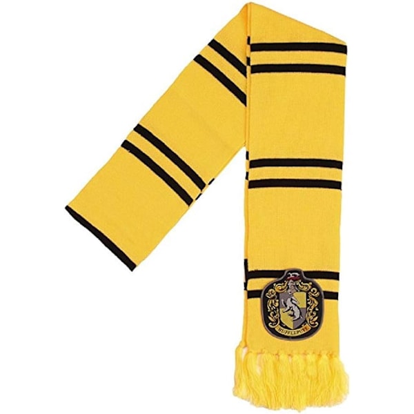 Hufflepuff Patch Knit Scarf, Gul, One Size