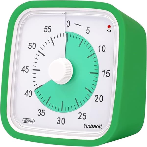 Visuel Timer 60min - klasseværelse skole til børn blå blue