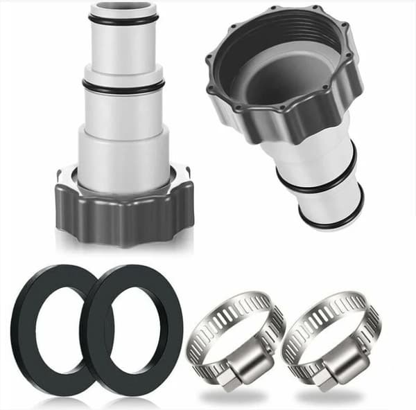 stk. Poolslangeadapter, Pooladapter, Passer til Intex, Pumpeslangeadapter Ø 32 og 38 mm