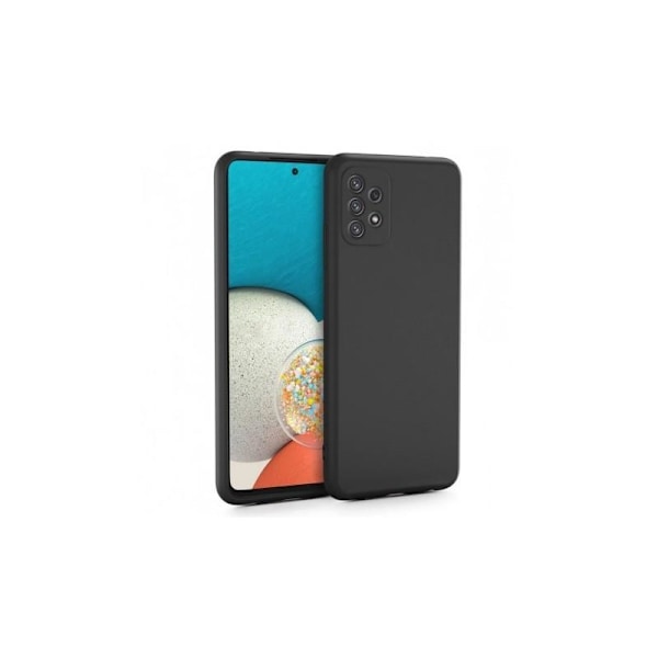 Samsung A33 5G Gummibelagd Mattsvart Silikon Skal Svart