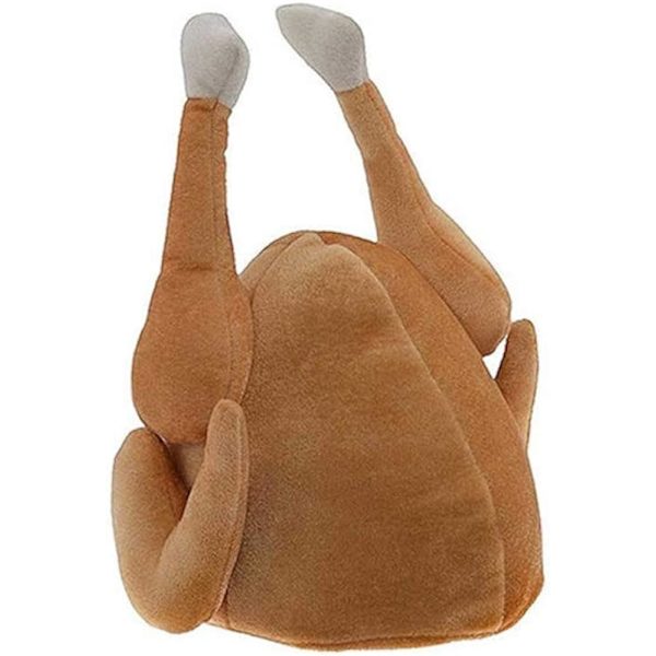 Brun Rolig Rostad Kokt Kalkonhatt Thanksgiving Day Hattar Halloween Kostym Klä Ut