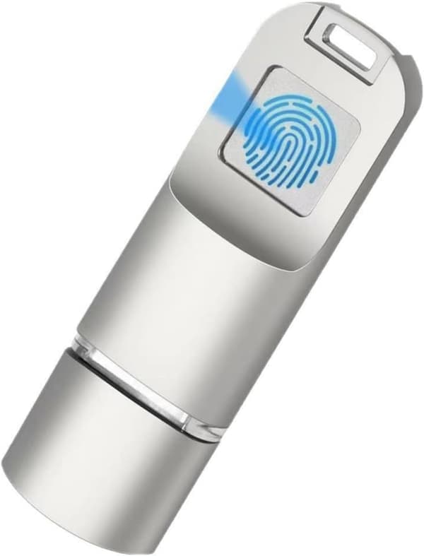 Fingerprint USB C Drive 64G Secure Biometric Encryption Portable Storage for Phones Laptops Biometric Security USB Drive