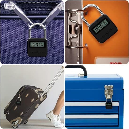 Time Lock - Digital Time Lock - Smart Time Lock with LCD Display - USB Security Padlock - Heavy-Duty Metal Electronic Timer Lock - Max. 99 Hours