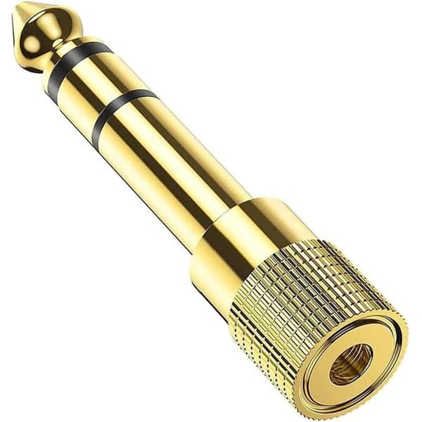 6,35 mm han til 3,5 mm hun jackadapter, hovedtelefonstik til lydmixer/elpiano/keyboard