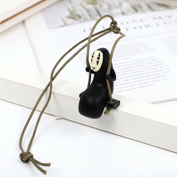 Anime Car Accessories Faceless Pendant, Car Rearview Mirror Hanging