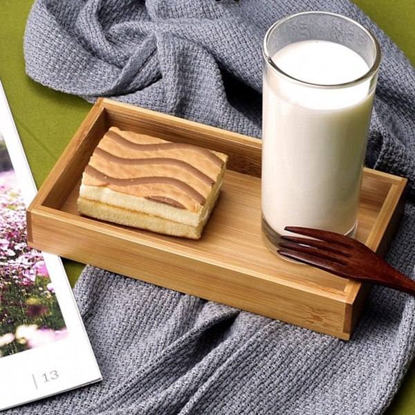 Japansk stil rektangulär frukt te mat serveringsbricka för Res