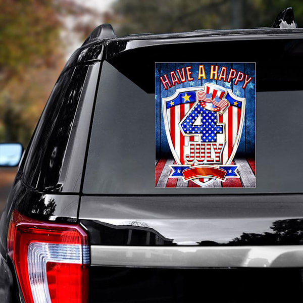 Bildekal flyger för Hawk Truck USA Eagle Flag Sticker Huvdekaler Reflekterande tejp Självhäftande B