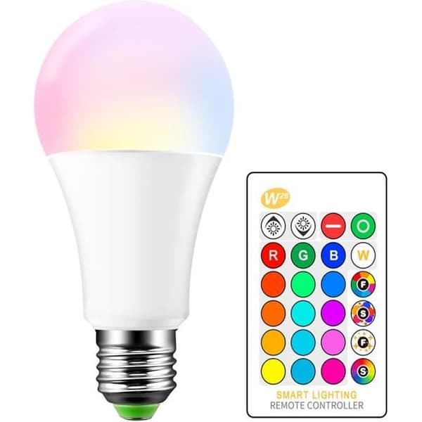 E27 RGBW 15W Cool White LED Bulb - Dimmable
