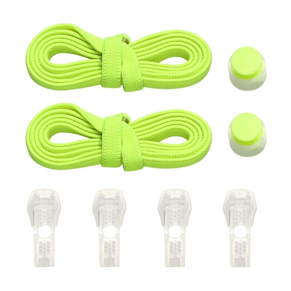 Spring Lock Skosnören utan knytband FLUORESCENT GRÖN fluorescent green fluorescent green