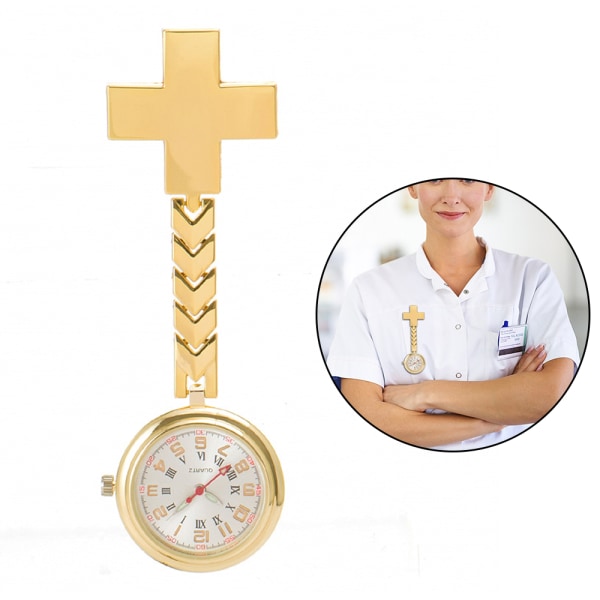 Sjuksköterska Lapel Pin Watch Hängande Läkare Fickur Quartz Movement Watch Watch