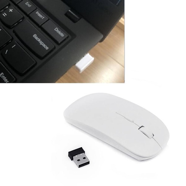 2,4 GHz trådlös sladdlös mus möss optisk rullar bärbar dator USB black One-size