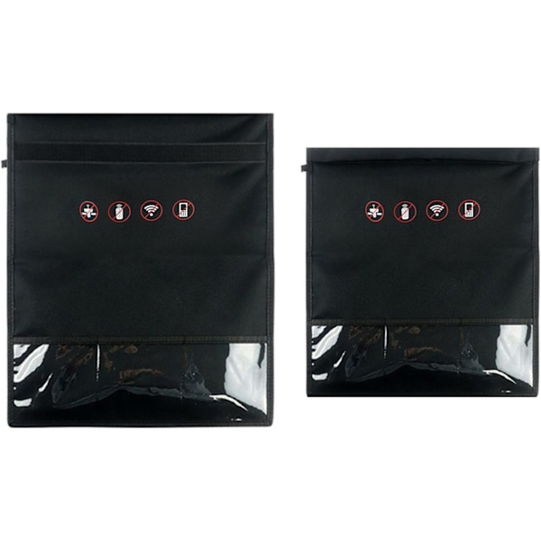 Signal Blocking Bag – Faraday Pouch för Signal Blocking Device – Faraday Cage Protection för Laptop, Tablet, Bilnycklar, Stor Faraday Bag för