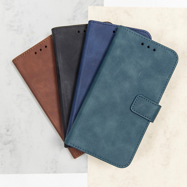 Smart Velvet-fodral för iPhone 14 6,1" blågrön blå