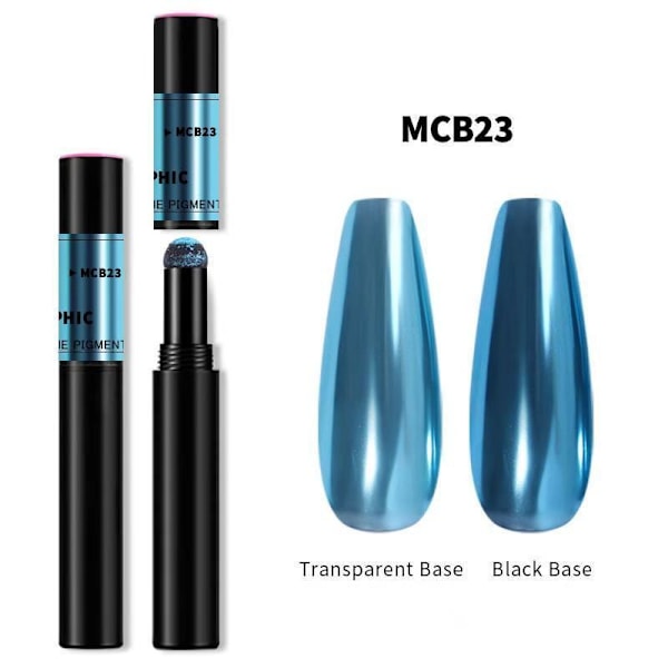 Mirror powder pen - Chrome pigment - 18 olika färger - MCB15 MCB15