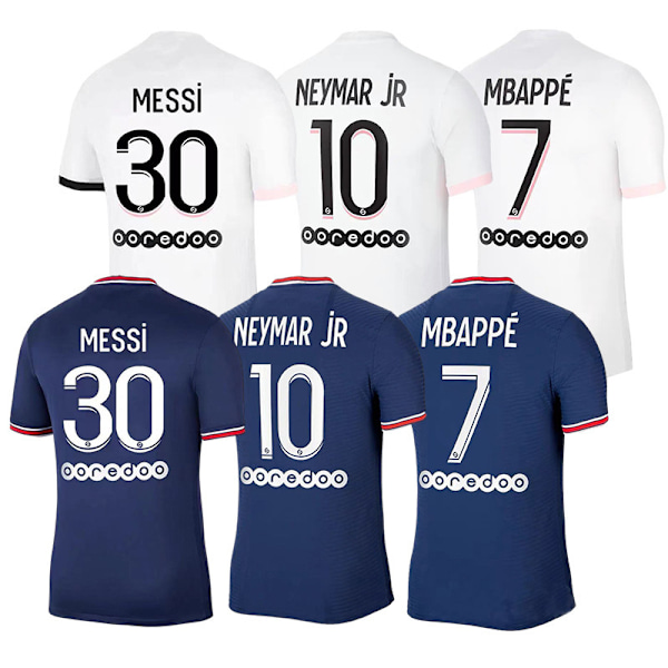 1st Kylian Mbappé Set Fotbollströja Set NO.7 size 16 size 16