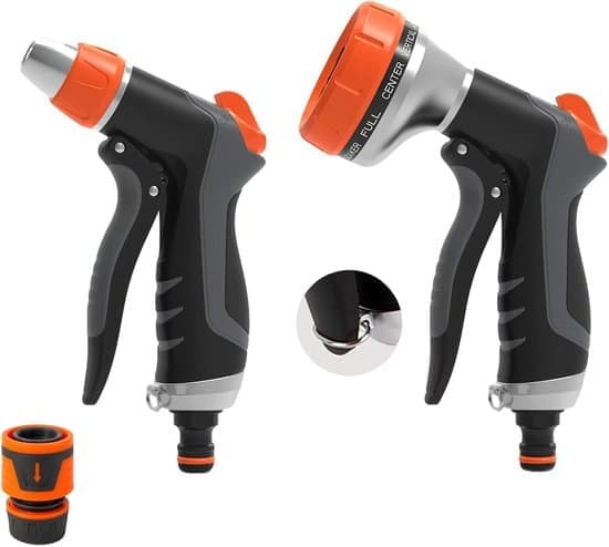 Sprayer - Garden Hose Sprayer - 2-Piece Spray Gun Set - High Pressure Sprayer - 10 Spray Patterns & 2 Spray Modes - Multifunctional Sprayer