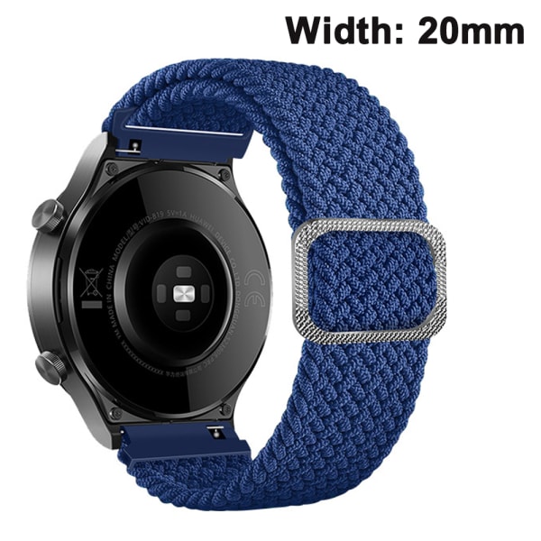 20 mm mjukt justerbart sportband kompatibelt med Samsung Galaxy Watch för kvinnor regnbågsfärger