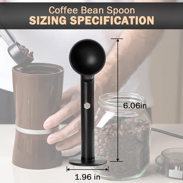 2-in-1 Espresso Coffee Bean Spoon - Replacement Scoop Tamper Tea Tool For Coffee Bean Spoon Coffee Measure (51mm)