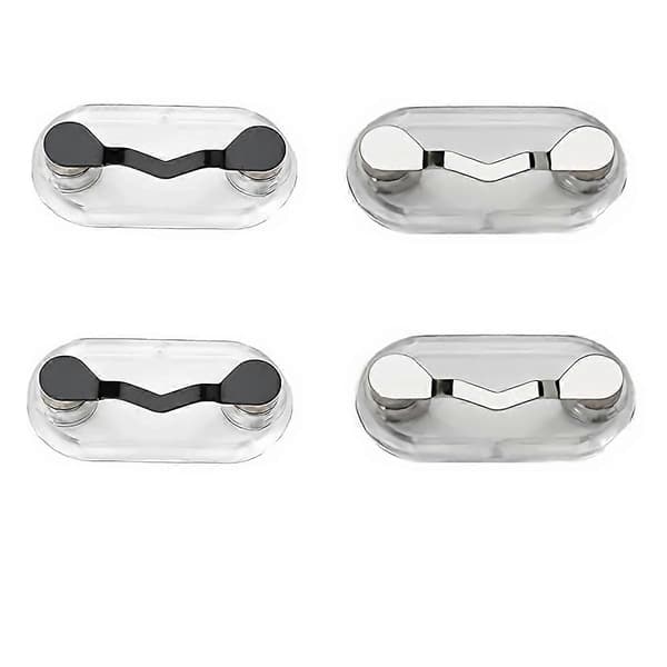 Magnetisk brilleholder, 4-pak magnetiske stifter, stift til tøj skjorte