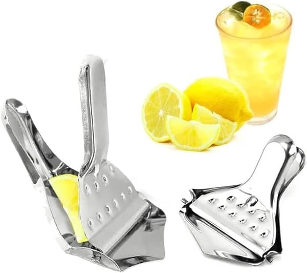 Manual citrus press for lime and orange juicing for home kitchen and bar, 4 pieces