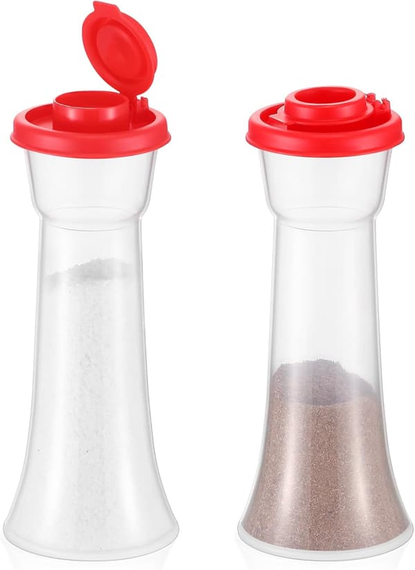 2-delad pepparströare timglas salt med lock för camping utomhus lunch hem kök restaurang