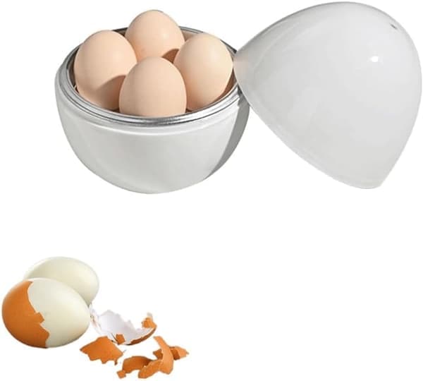 Mikroaaltouunin munankeitin, 4 munan kapasiteetti, kovaksi keitetty munankeitin, mikroaaltouunin munankeitin, nopea munankeitin, mikroaaltouunin munapocher