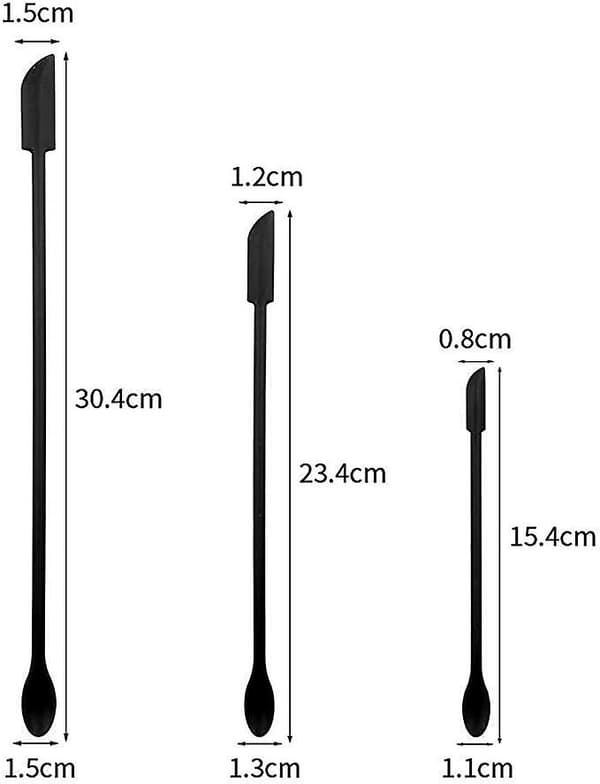 Silikon Degspatel, 3 st Spatel Spatel, Liten Värmespatel Silikon Degspatel Köksspatel Silikon Konditorispatel Silikonspatel