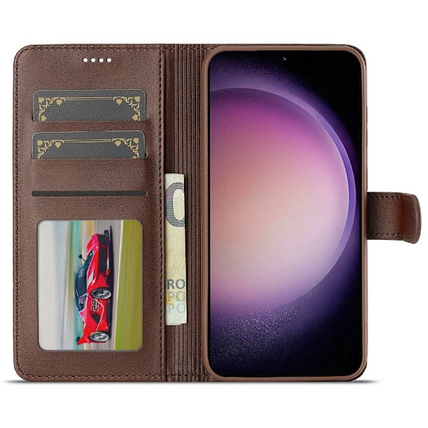 LC.IMEEKE Plånboksfodral Samsung Galaxy S25 Plus Brun