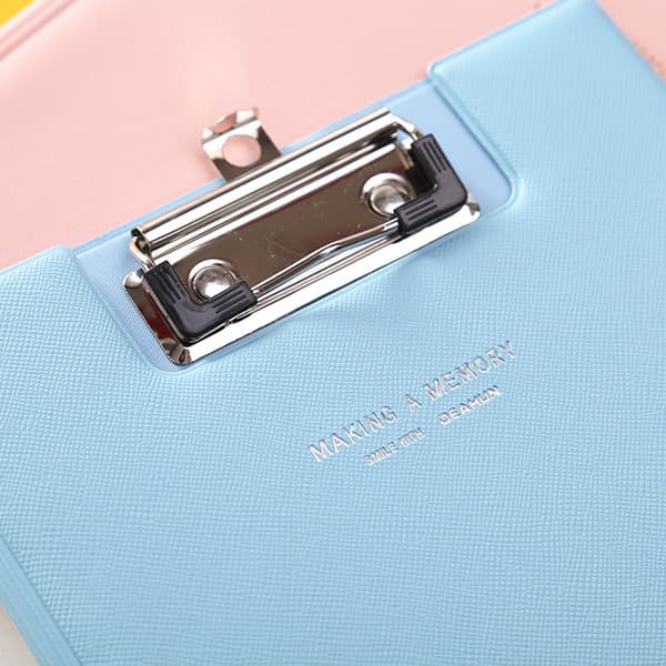 A5 Waterproof Writing Pad Clip File Folder Document Holder School Office Stationery Random Color