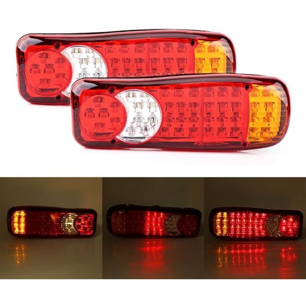 dele af 12V 46 LED baglygte til bil, lastbil, varevogn, bremselys, indikator, osv.