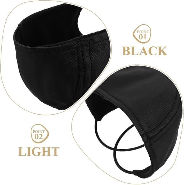 Unisex Shoe Heel Protector Mat Black 20 x 8 cm