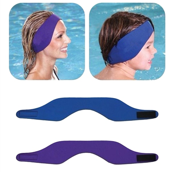 Simning Pannband Simning Öronband Praktisk Bad Surfing Sport Pannband Bälte Simning Cover för hörselskydd back M back M