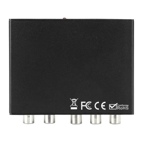 HD-videokonverter HDMI til 5RCA RGB Farveforskel Komponentgrænseflade YPbPr R/L Lydadapter 100-240V EU-stik