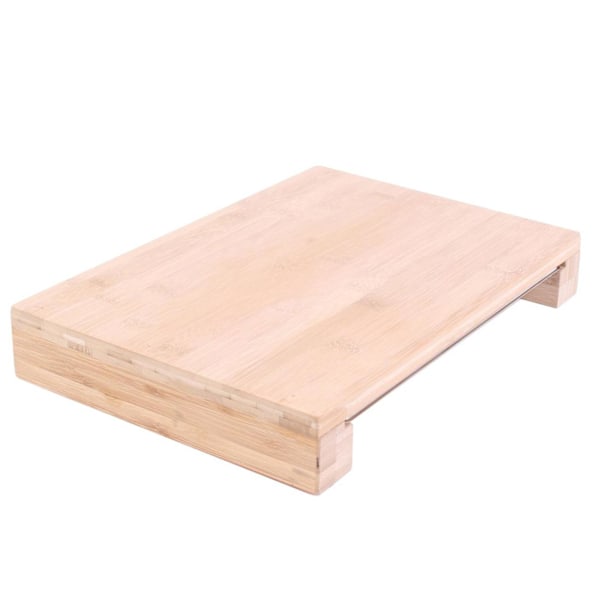 Skärbräda med Utdragbar Bricka Bamboo