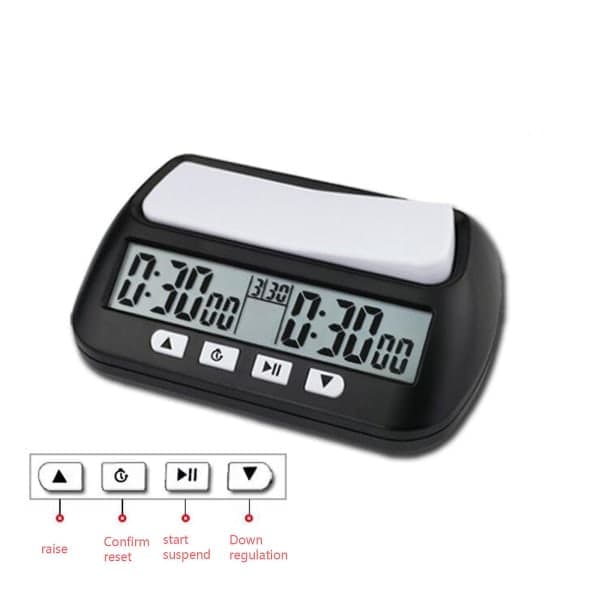 Chess Basic digital sjakkur og spilltimer, klokke digital klokke