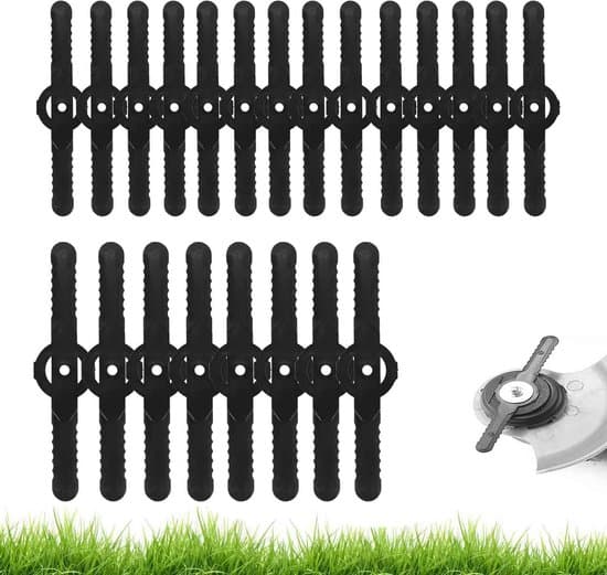 60 erstatningsblader – 5 mm trimmer – tilbehør til elektriske gressklipperblader – kompatibel med forskjellige batteridrevne gresstrimmere – gresstrimmer