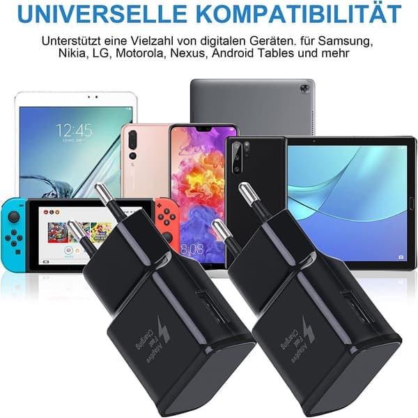 USB-ladeport Hurtiglader for Samsung og andre smarttelefoner