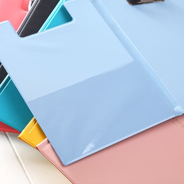 A5 Waterproof Writing Pad Clip File Folder Document Holder School Office Stationery Random Color