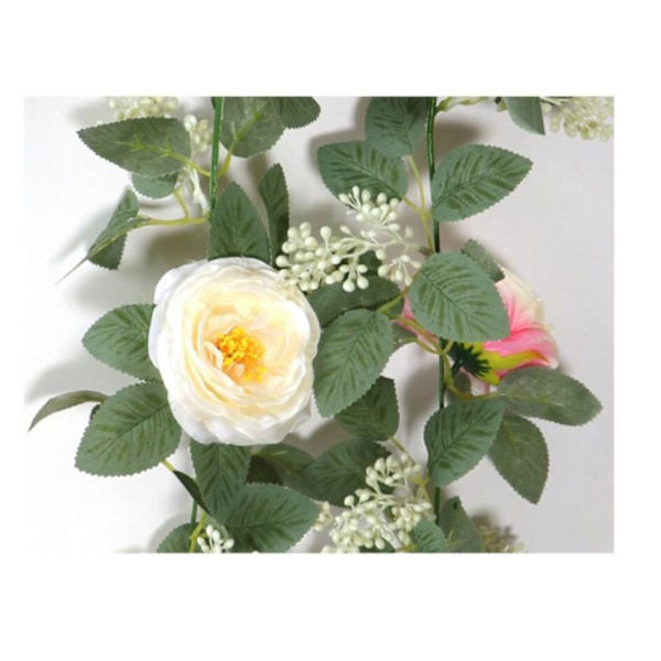 2,0 m konstgjord rosranka girlang konstgjorda blommor växter