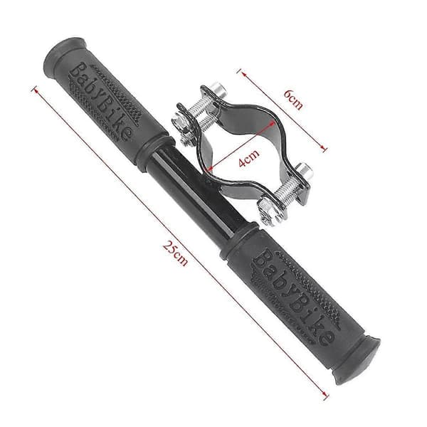 Scooter Kids Handlebar Child Armrest for Mobile Scooter Non-slip Silicone Suitable for M365 Adjustable Bracket Has Words Black