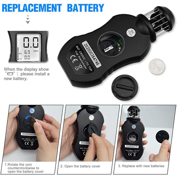 Digital Anemometer, Yf-876 Anemometer för mätning av vindhastighet/temperatur, vindriktningsindikator, för utomhusaktiviteter WWLAI TRADING SARL