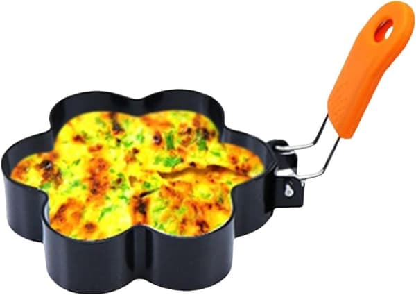 Non-Stick Egg Rings i Rustfritt Stål - Matlagingsringer for Stekepanne, Frokostmuffin, Sandwich og Pannekakemaker, Camping