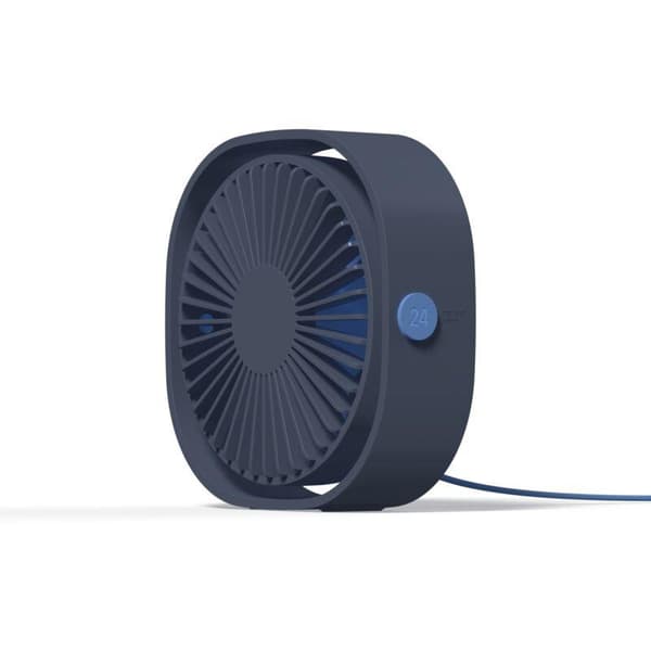 USB Fan. Mini Portable and Quiet USB Fan with 3 Adjustable Speeds. U-shaped (Blue).