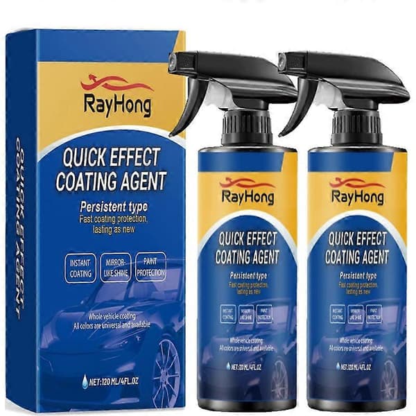 Hurtigvirkende beleggmiddel, avansert keramisk spraybelegg, multifunksjonelt middel 2pcs