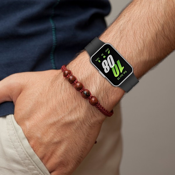 Silikonarmband med magnetisk stängning för Samsung Galaxy Fit 3 (SM-R390) Blå Blå