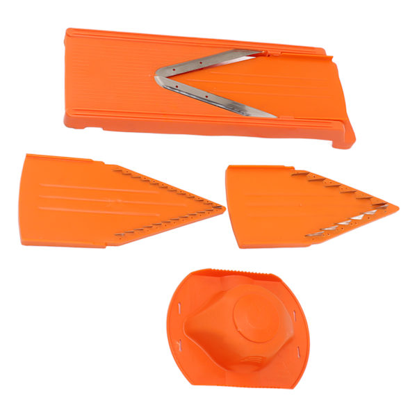 V Blade Mandolin Cutter Manuell grönsaksskärare Grönsaksmatlagningsverktyg med handskydd för blad i rostfritt stål