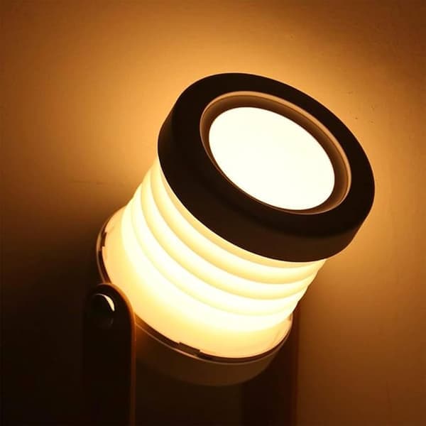 Adjustable, Dimmable, Touch Control, USB-C Rechargeable, Bamboo Handle, Foldable, Night Light, Desk Lamp, Flashlight, Multiple Functions, Gift, Novelty