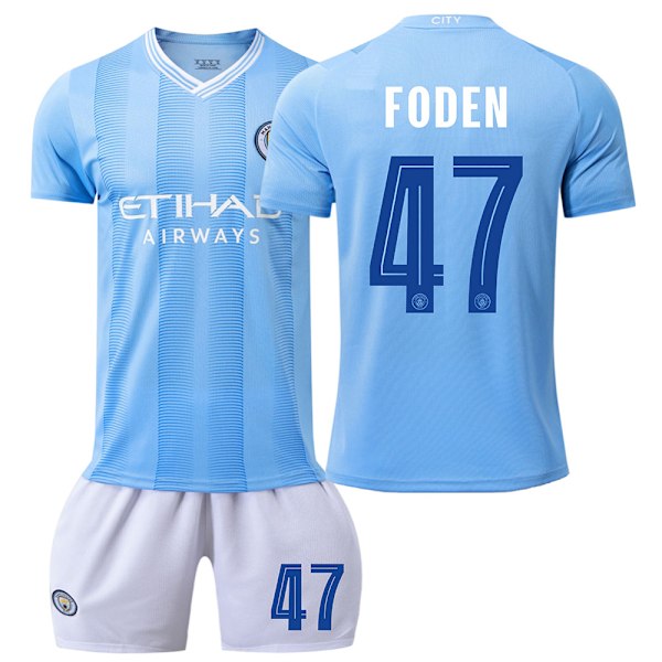 Manchester City fotbollströjeset Champions League-utgåva 23/24 47 FODEN L 47 FODEN L