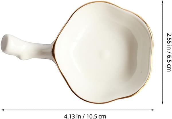 Blommeblomst spisepindeholder - Elegant keramisk spisepindeholder 4,13 X 2,75 X 0,7 tommer til stilfuld middag og gave